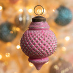 Kerstbal Ø 8 cm Roze Glas Kerstdecoratie