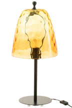 J-Line tafellamp Oceane - glas - geel
