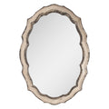 Mirror 52x3x75 cm Beige Bruin Hout Wall Mirror