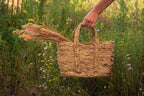 Opbergmand Set van 2 Ø 31 Ø 29 cm Bruin Stro Mand