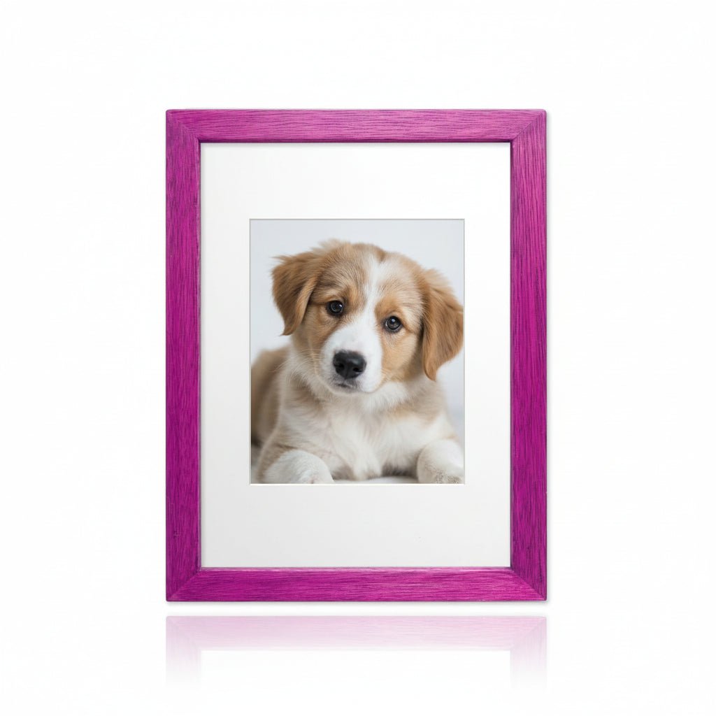 Roze houtnerf fotolijst – houten fotolijst – 6x8 inch