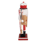 Kerstdecoratie Beeld Notenkraker 8x7x25 cm Bruin Hout