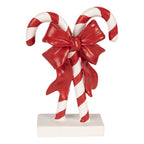 Kerstdecoratie Beeld Zuurstok 12x5x16 cm Rood Kunststof