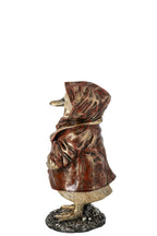 J-Line decoratie Eend - polyresin - koper - small