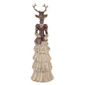 Decoratie Beeld Hert 13x11x41 cm Bruin Kunststof
