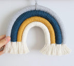 Handgemaakte katoenen regenbooghanger – decoratie voor de kinderkamer en kinderkamer – 19,9 x 19,9 inch
