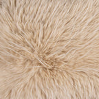 Plaid teddy langhaar pluk beige 130x170cm