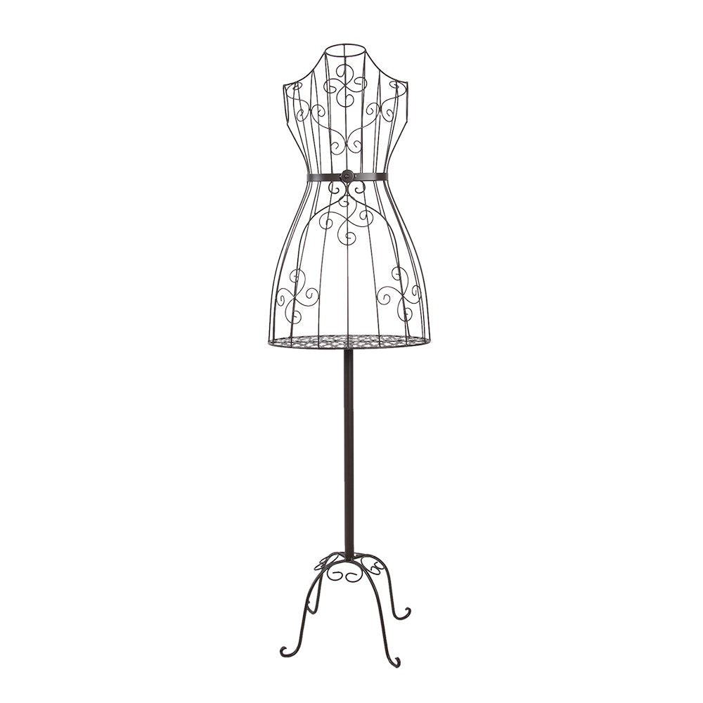 Paspop Dames Verstelbaar 152 cm Bruin Metaal Torso