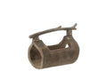 J-Line decoratie Stam Handvat - hout - naturel - small
