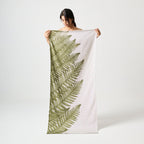 Bamboe katoenen handdoek Hammam Terry - Varenprint, badset