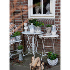 Bloempot 25x18x17 cm Grijs Steen Handen Bloempot Binnen