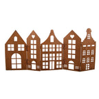 Decoratie Beeld Huis 45x1x21 cm Bruin Metaal