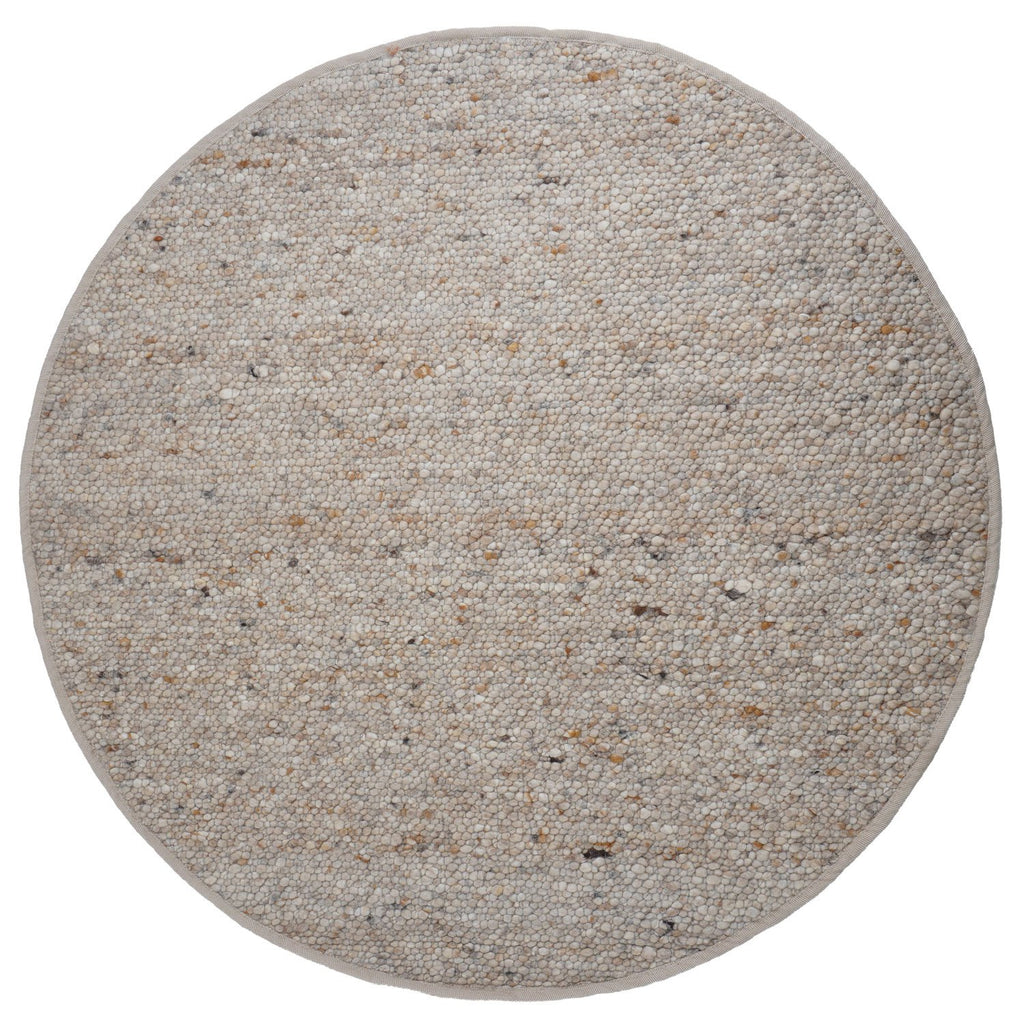 Vloerkleed Stone Licht Beige 462 - Rond ø160 cm