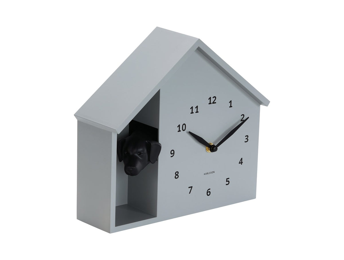 Wandklok Gluren Doggy