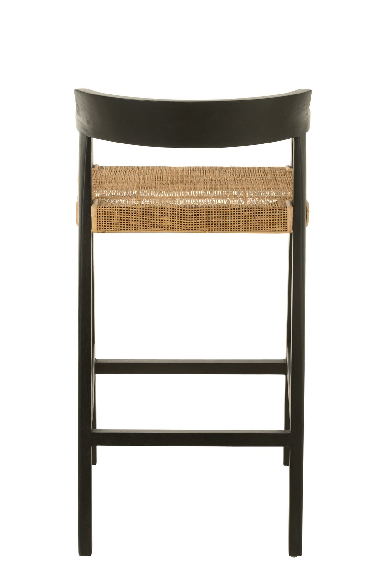 J-Line barstoel Emma - hout - zwart/bruin