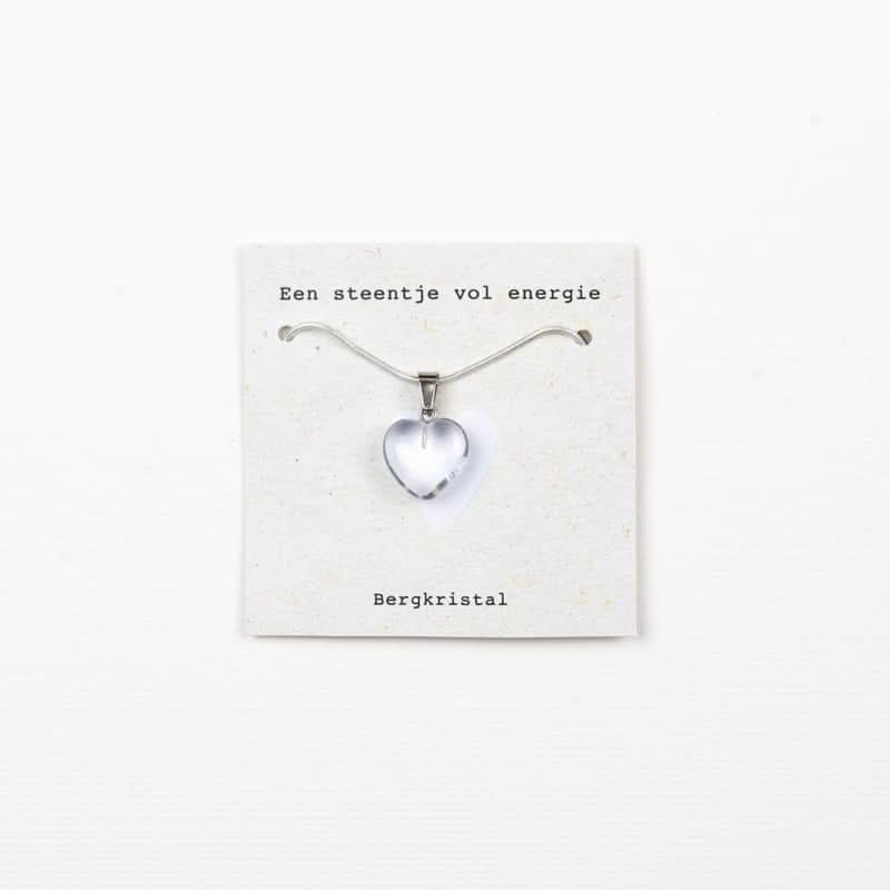 Steentje vol energie ketting-Bergkristal