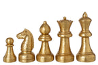 J-Line Schaakstukken - polyresin - goud - set van 5