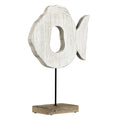 Ornament kirguli wit 29,5x10x42,5 cm