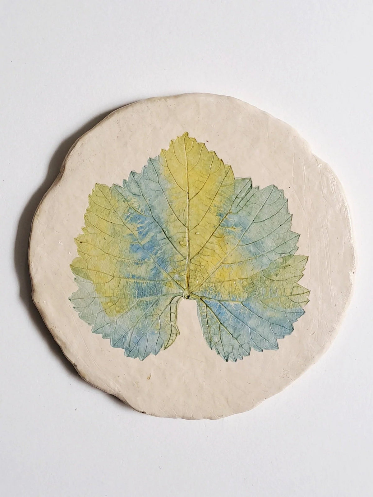 Onderzetters van papier-maché Zwart druivenblad