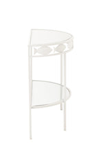 J-Line console Vis - ijzer - wit