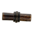 Deurknop set van 4 5x3 cm Bruin Ijzer Meubelknop