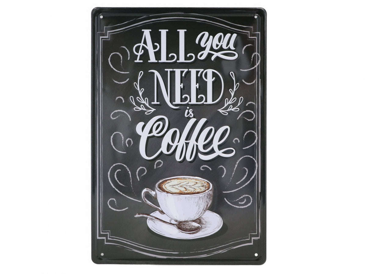 Coffee Retro Wandbord 30x20