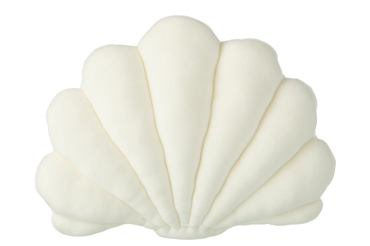 J-Line kussen voor kinderen - polyester - wit