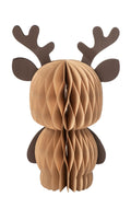 J-Line decoratie Rendier - papier - camel/donkerbruin - large