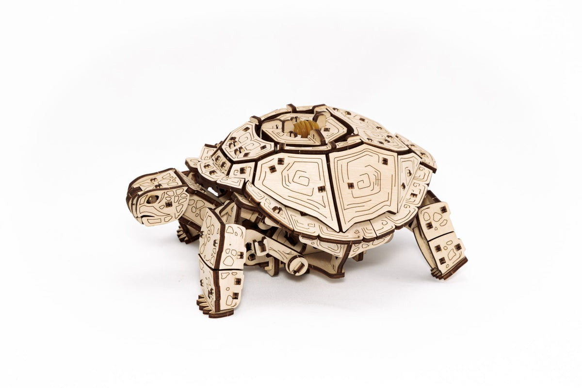 Eco Wood Art (EWA) 3D Mechanische Puzzel Schildpad/ Turtle, 976, 22,3x16,5x11,6cm
