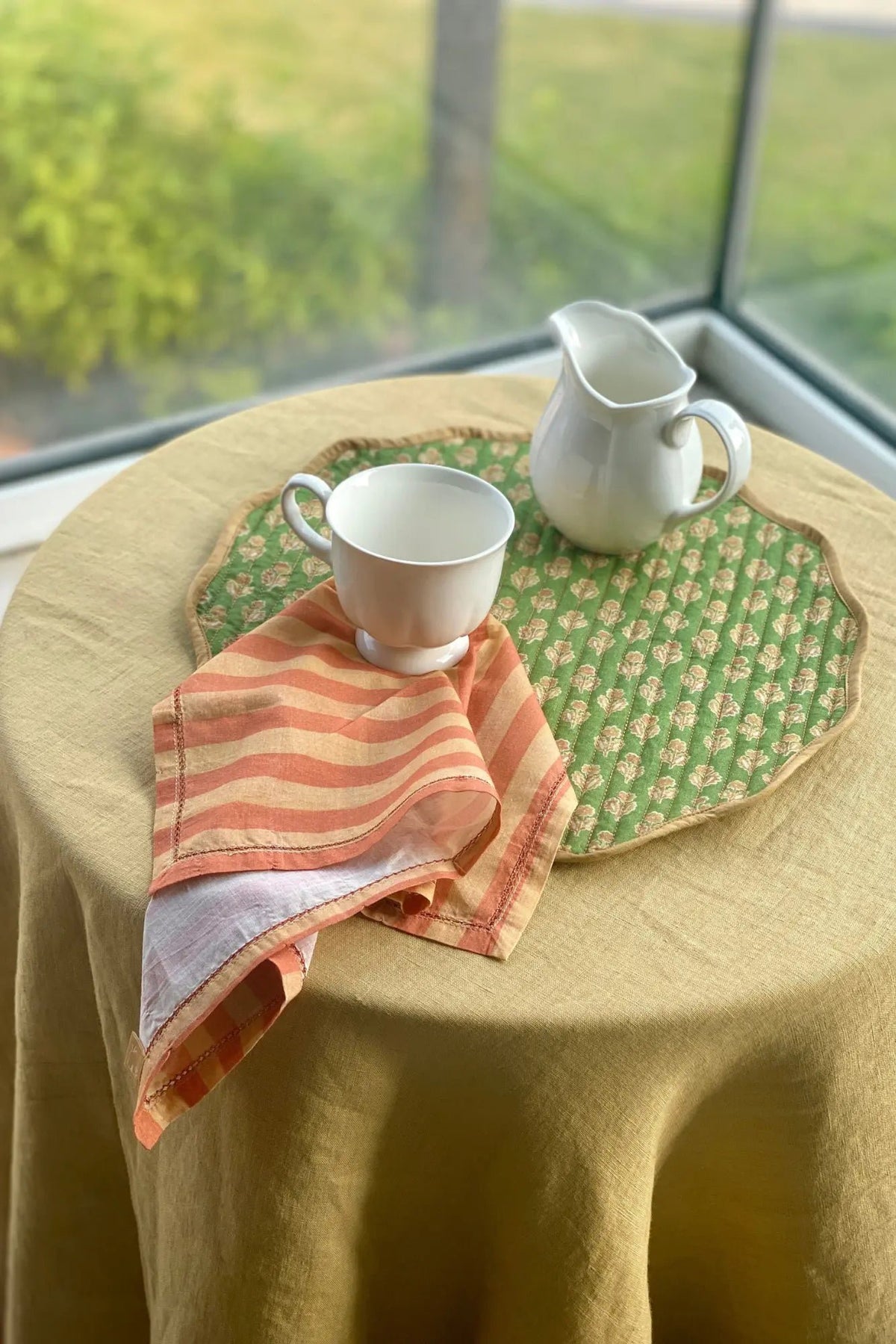 Servet | Linea Amber katoenen servetten-set van 6 van Sanctuary Living