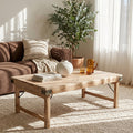 Limewash inklapbare salontafel - 120x75x45 cm