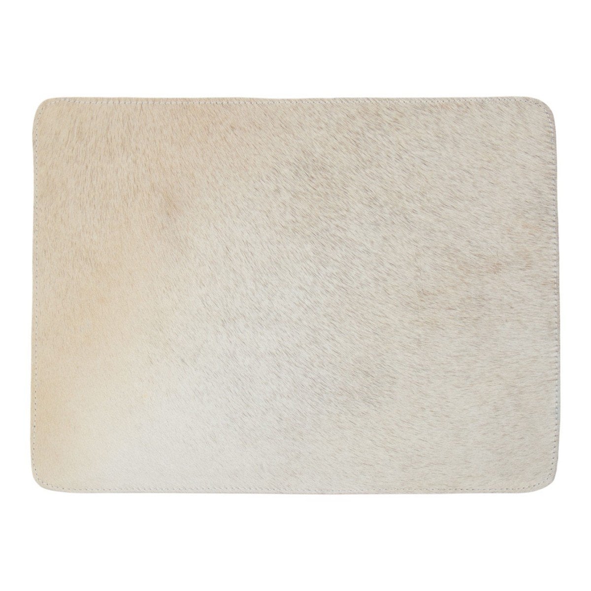 Placemat koehuid rechthoek grijs 30x40cm
