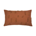 Uneven Ruffle kussen bruin 30x50cm