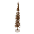 Kerstdecoratie Beeld Kerstboom Ø 6x30 cm Bruin Hout