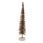 Kerstdecoratie Beeld Kerstboom Ø 6x30 cm Bruin Hout