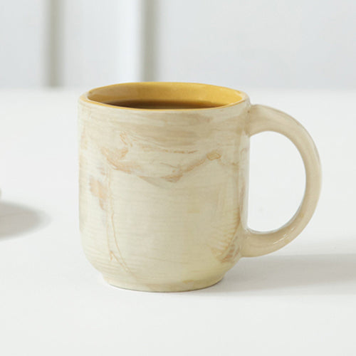 Amber Love keramische koffie thee mok handgemaakt