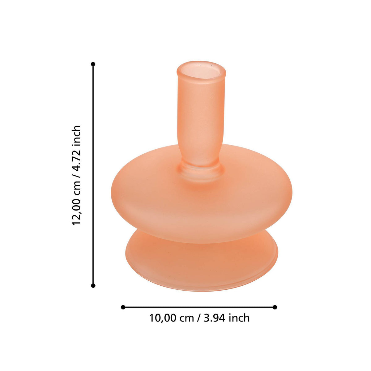 Candlestick Molume Roze 10x12cm