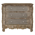 Dressoir 92x40x86 cm Bruin Beige Hout Ladekast