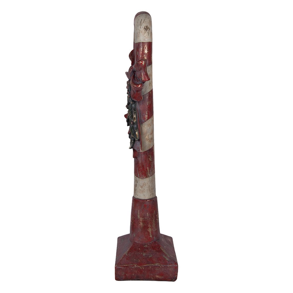 Kerstdecoratie Beeld Zuurstok 35x23x100 cm Rood Kunststof