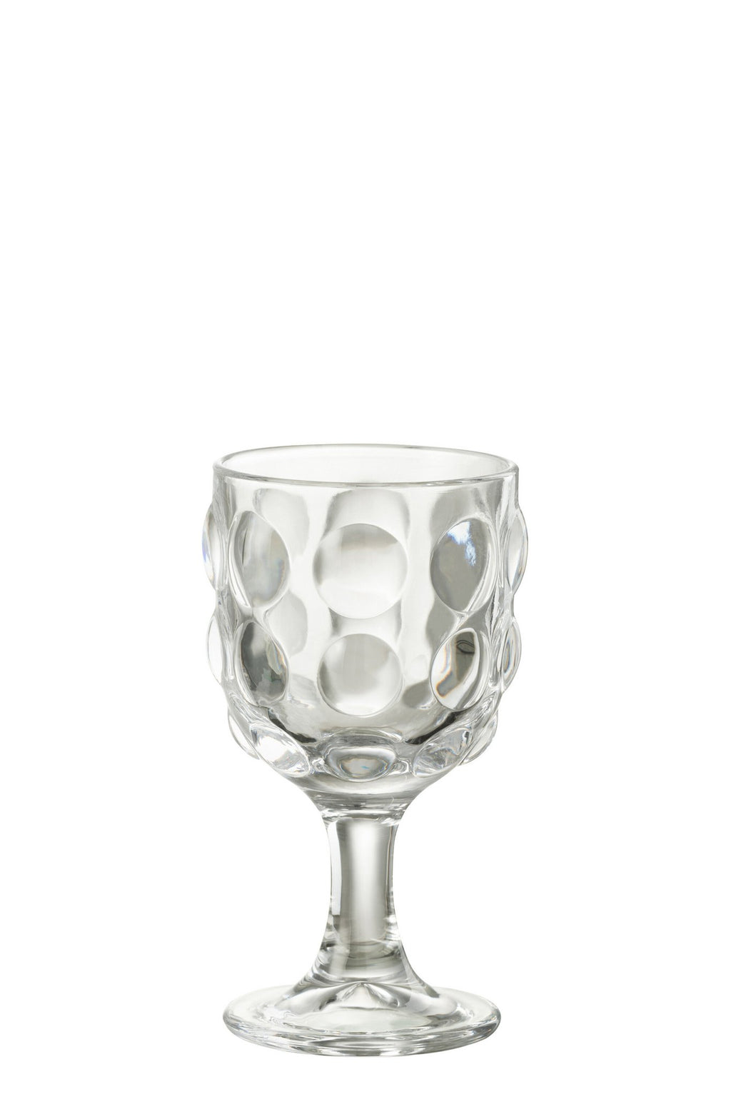 J-Line Bubble wijnglas - glas - transparant