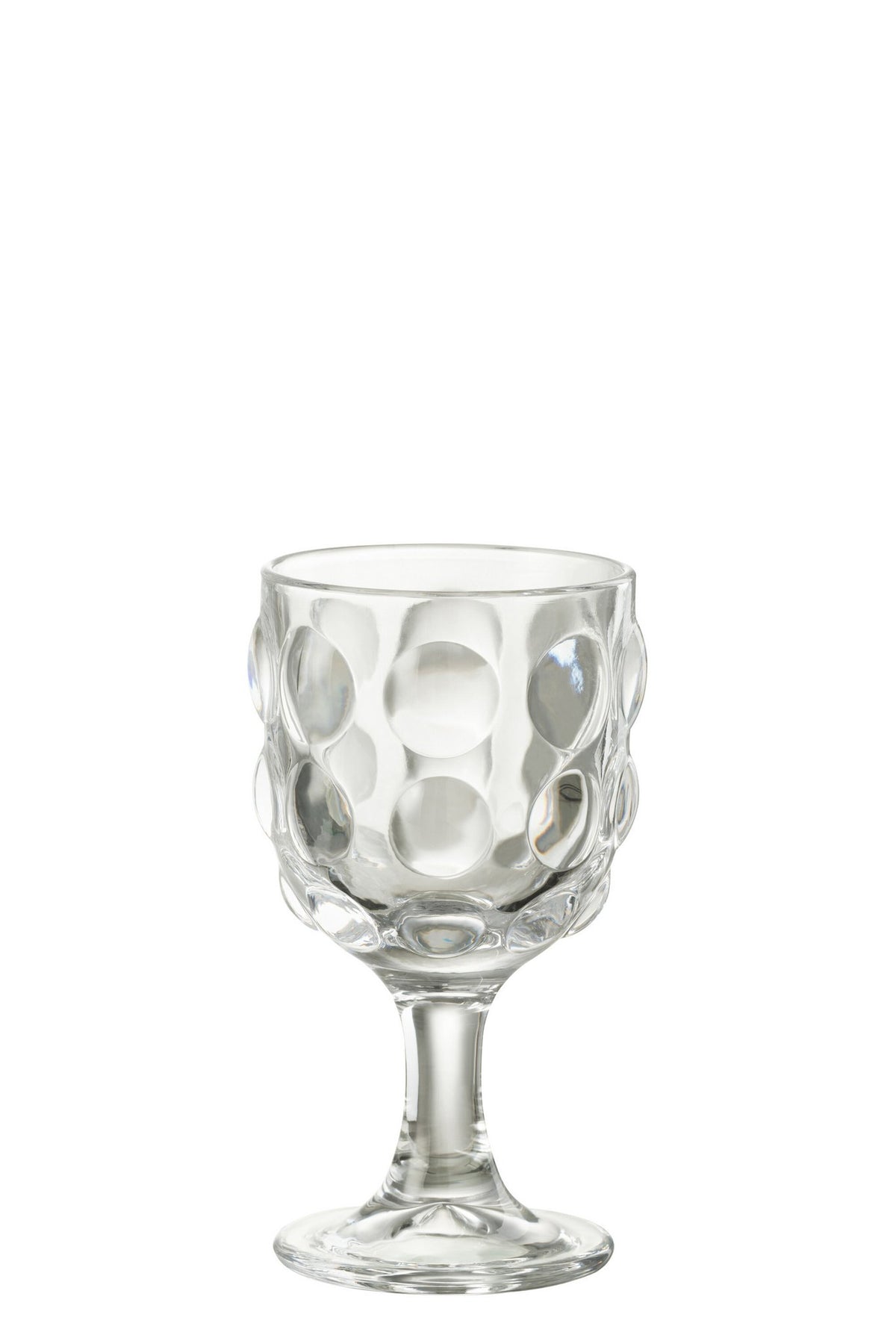 J-Line Bubble wijnglas - glas - transparant