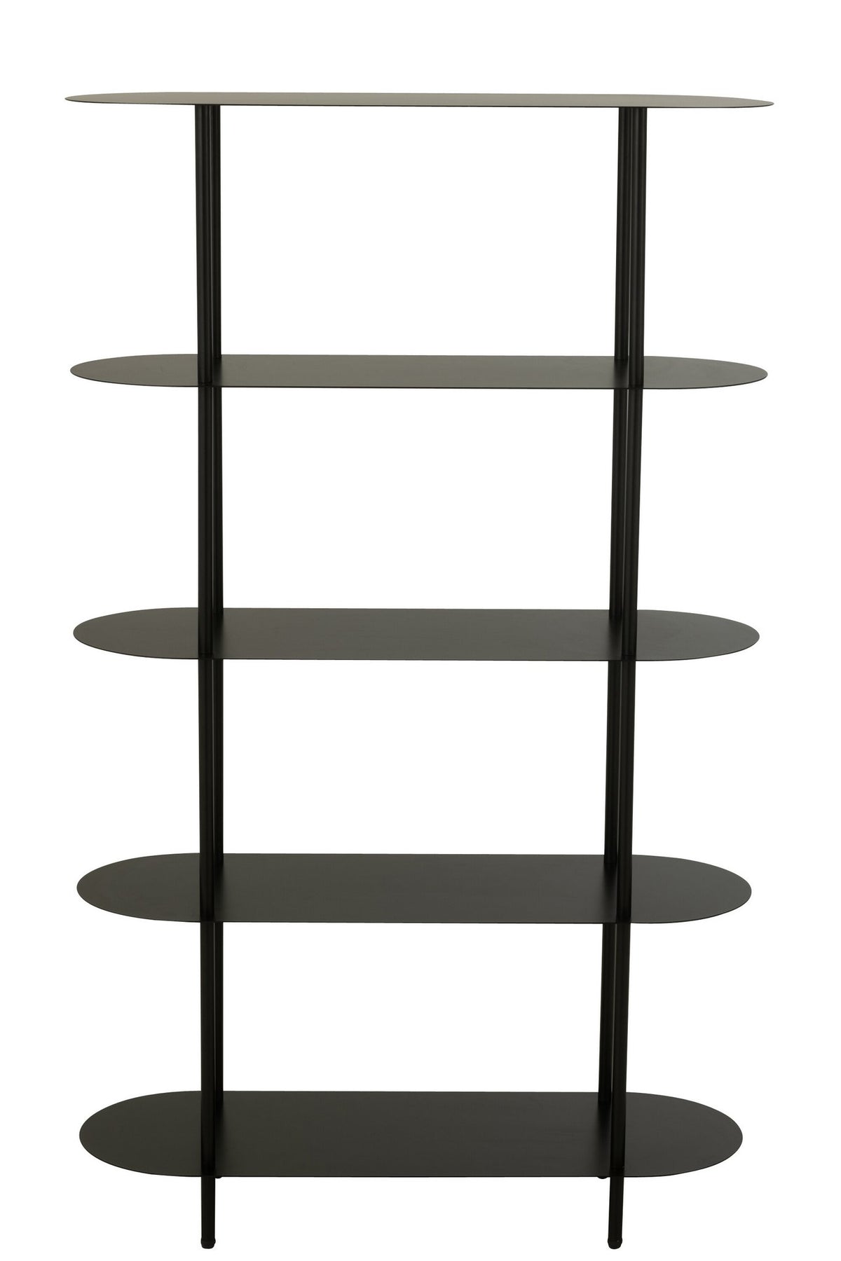 J-Line rek Ovaal - ijzer - zwart