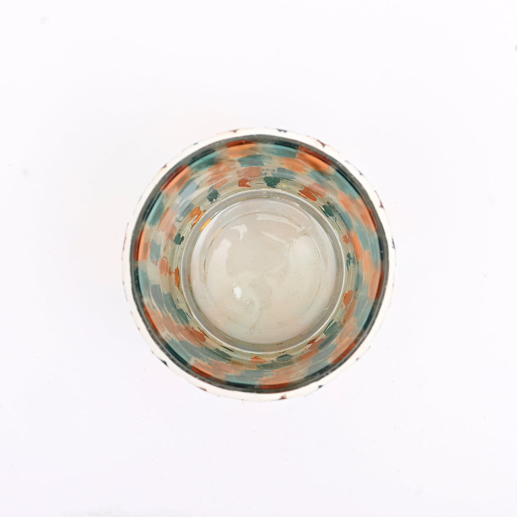 Kaarshouder - Rond mozaïekglas - Handgemaakt decoraccent