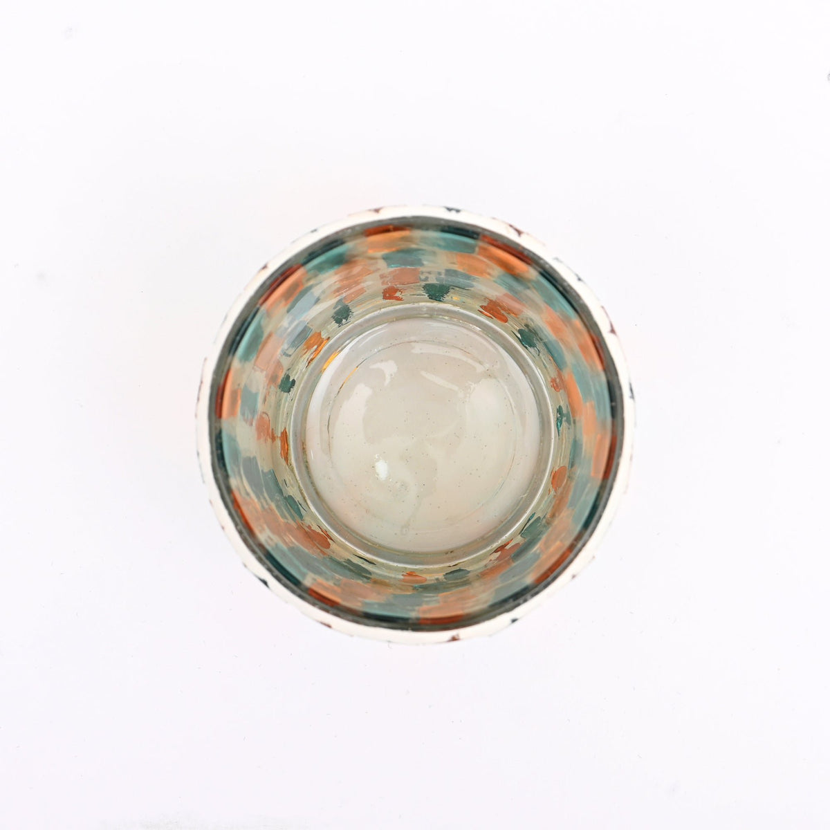 Kaarshouder - Rond mozaïekglas - Handgemaakt decoraccent