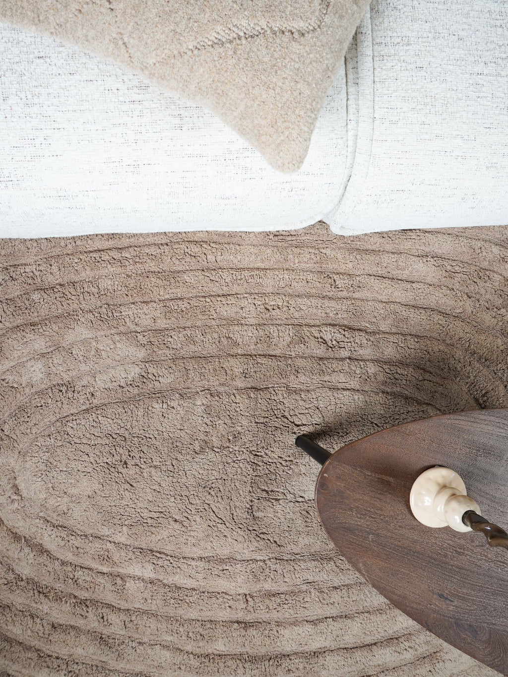 Wasbaar Vloerkleed Oliver - Taupe 140 x 200 cm