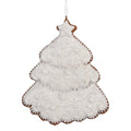 Kersthanger Kerstboom 9x1x10 cm Wit Kunststof