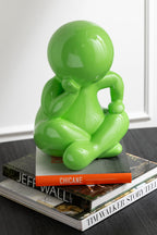J-Line decoratie Beeldje Marcel - polyresin - groen