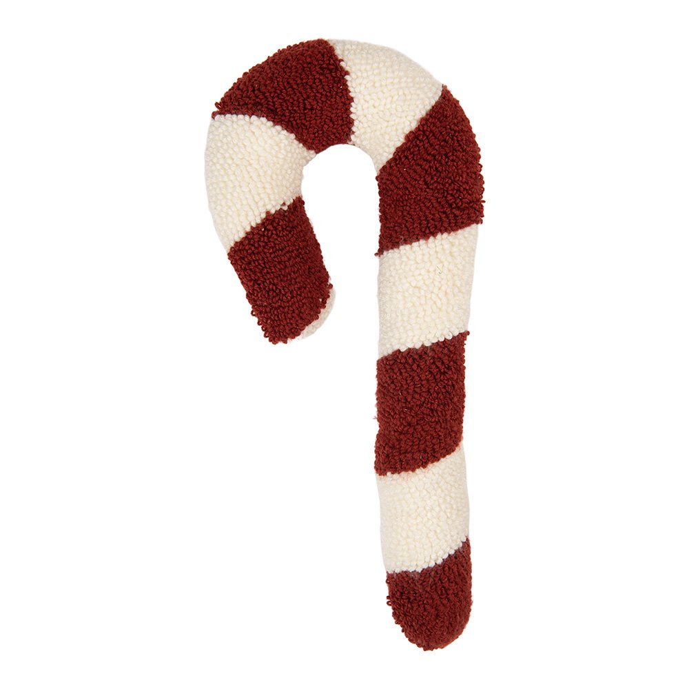 Sierkussen Zuurstok 18x5x45 cm Rood Polyester