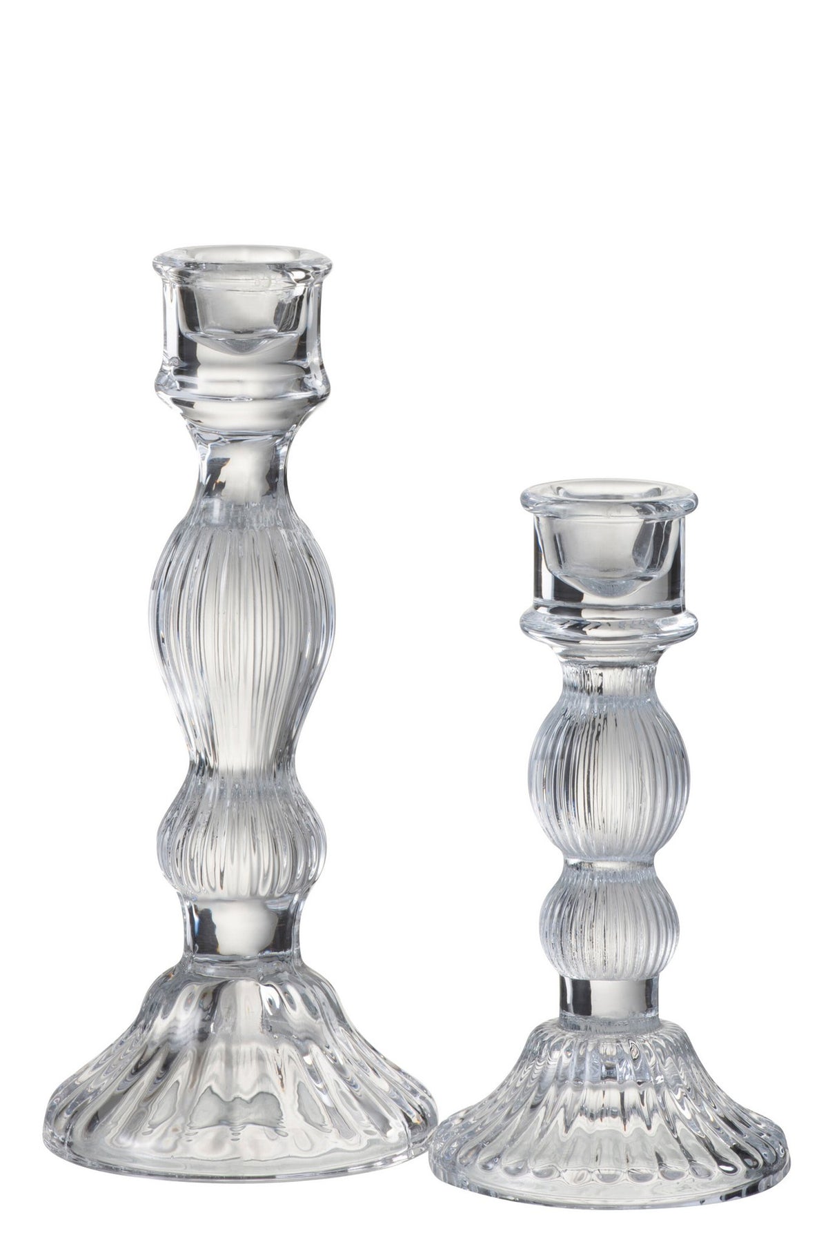 J-Line kandelaar Bol - glas - transparant - large