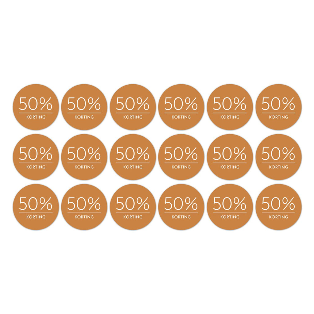 Kortingsstickers op rol - 500 stuks